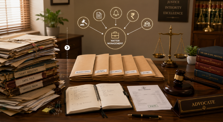 Law office management software reducing admin work for Indian firms