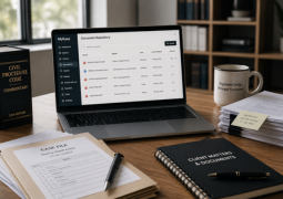 Legal document management system for Indian law firms with searchable matter-linked files